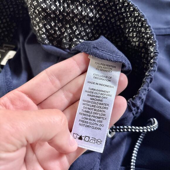 Lot of 3 Jogger Scrub Pants Navy & Teal Small/Small Short - Picture 6 of 16